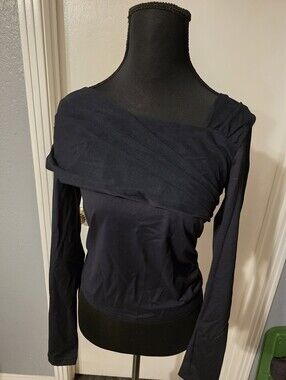 Princess Polly Black Off-Shoulder Top